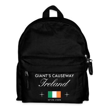 Giant's Causeway Northern Ireland Coordinates Souvenir - Kids' Backpack - black - Front