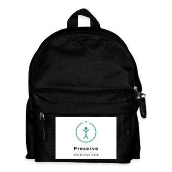 Menschheit Bewahren Symbol - Kinder Rucksack - Schwarz - Vorne