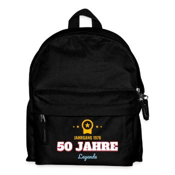 Jahrgang 1976 – 50 Jahre Legende Geburtstag - Kinder Rucksack - Schwarz - Vorne