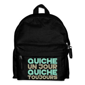 Lorraine Quiche un jour - Sac à dos Enfant - noir - Devant