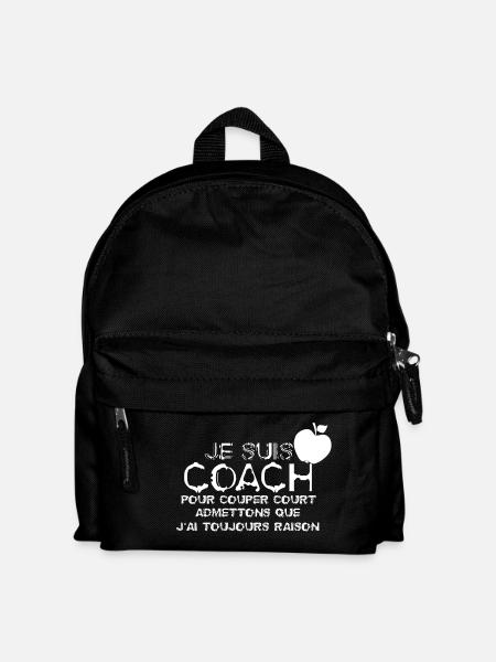 Je suis Coach - Sac à dos Enfant - noir