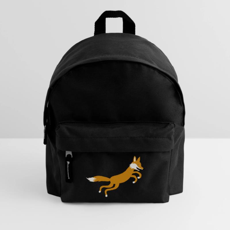 Fuchs springt Kinder Rucksack