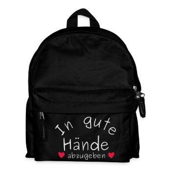 In gute Hände abzugeben - Kinder Rucksack - Schwarz - Vorne