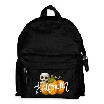 Halloween-Kürbis - Kinder Rucksack - Schwarz - Vorne