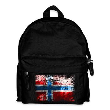 drapeau norvégien - Sac à dos Enfant - noir - Devant
