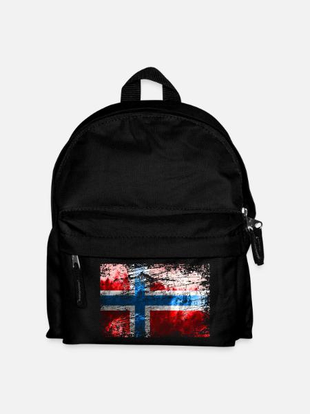 Norwegian flag - Kids' Backpack - black