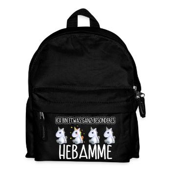 HEBAMME - Toll - Kinder Rucksack - Schwarz - Vorne