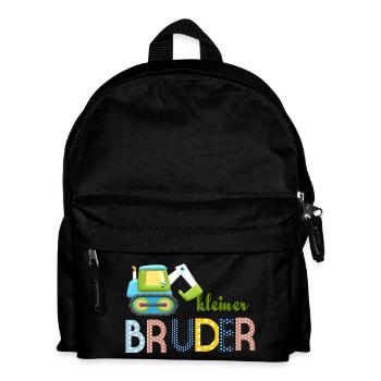 kleiner Bruder Traktor - Kinder Rucksack - Schwarz - Vorne