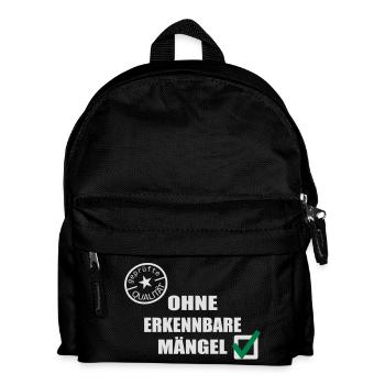 Oldies Gütesiegel geprüfte Qualität Geburtstag - Kinder Rucksack - Schwarz - Vorne