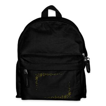 Sternrahmen Gold - Kinder Rucksack - Schwarz - Vorne