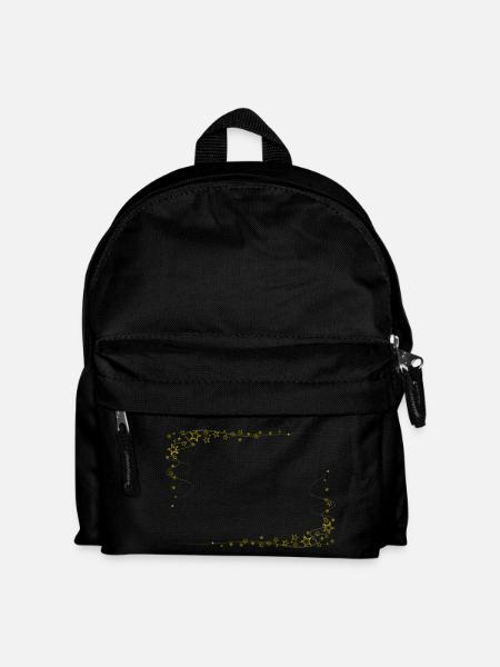 Sternrahmen Gold - Kinder Rucksack - Schwarz