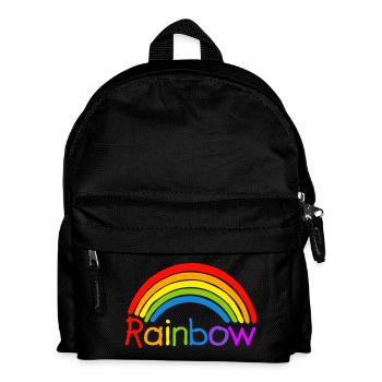 Arc en ciel arc en ciel LGBT - Sac à dos Enfant - noir - Devant