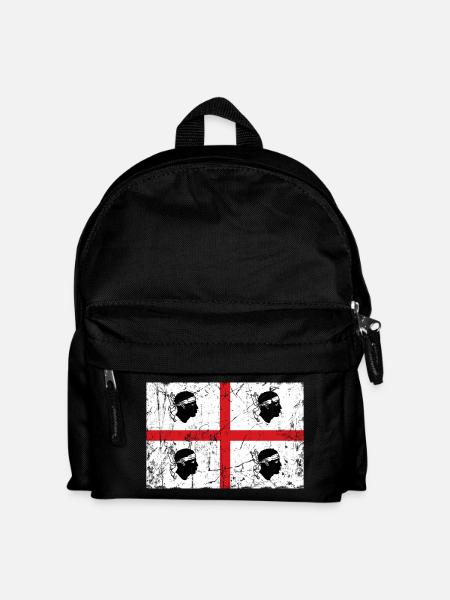 Effet vintage de drapeau de la Sardaigne - Sac à dos Enfant - noir