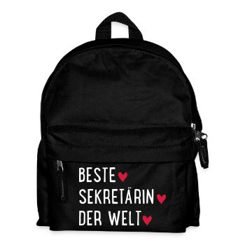 Beste Sekretärin der Welt - Kinder Rucksack - Schwarz - Vorne