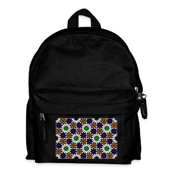 Moorish mosaic (dark) - Kids' Backpack - black - Front