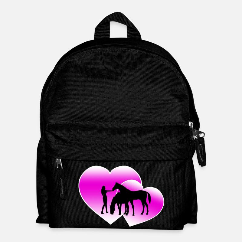 Chevaux - Sac à dos Enfant - noir