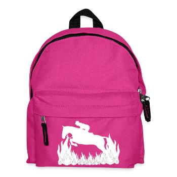 Horse - Kids' Backpack - fuchsia - Front