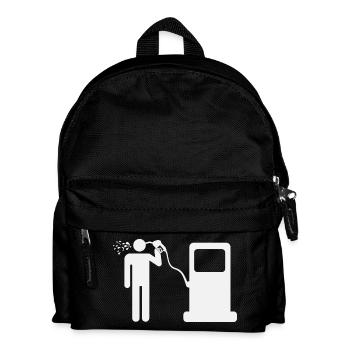 Humour de station-service à essence Plein plein drôle - Sac à dos Enfant - noir - Devant