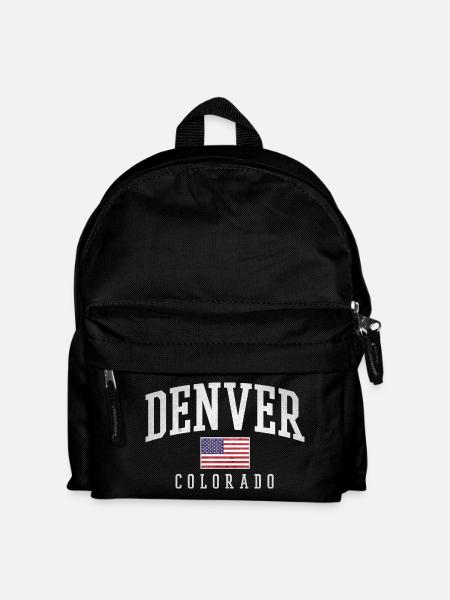 Arche du drapeau ancien de Denver, Colorado - Sac à dos Enfant - noir