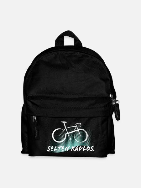 Selten Radlos - Fahrrad - Kinder Rucksack - Schwarz