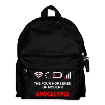 Quatre cavaliers de l’Apocalypse Gaming Nerd moderne - Sac à dos Enfant - noir - Devant