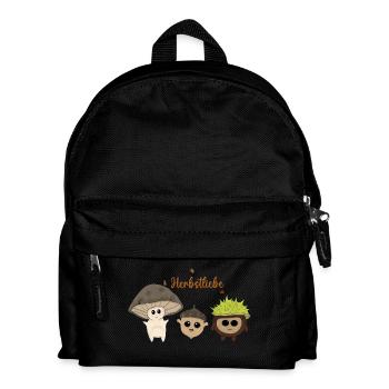 Herbstliebe - Kinder Rucksack - Schwarz - Vorne