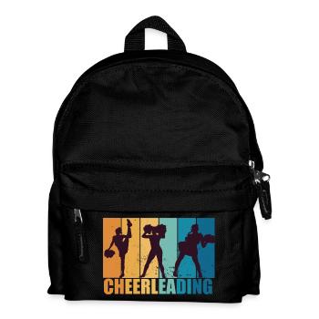 Cheerleading Cheerleader Vintage Geschenk - Kinder Rucksack - Schwarz - Vorne