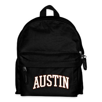 Austin Varsity Arc Font - Kids' Backpack - black - Front
