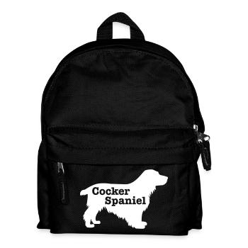 Cocker Spaniel - Kinder Rucksack - Schwarz - Vorne