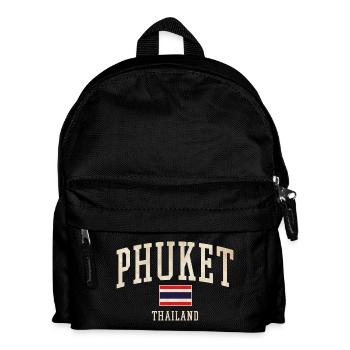Phuket Thailand Vintage-Logo - Kinder Rucksack - Schwarz - Vorne