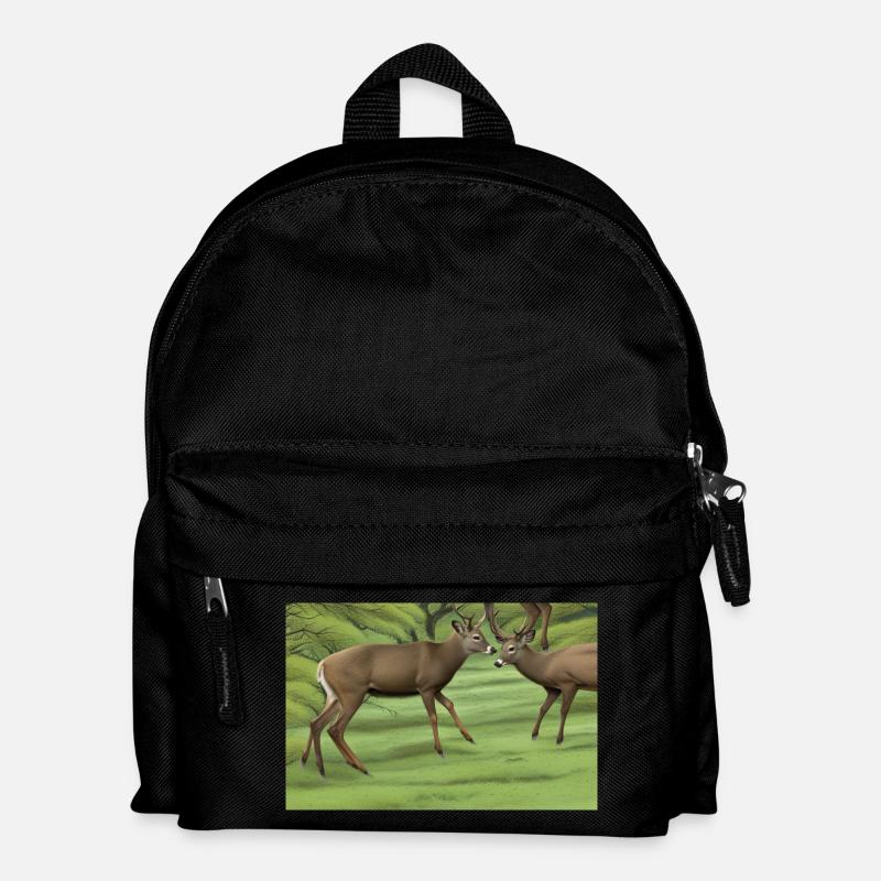 Deer deer - Kids' Backpack - black