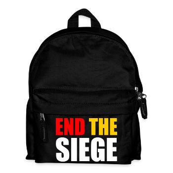 End the siege - Kinder Rucksack - Schwarz - Vorne