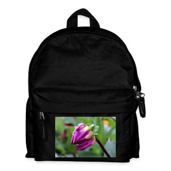 Dahlia Red Violet Blossom ,Flower - Kids' Backpack - black - Front