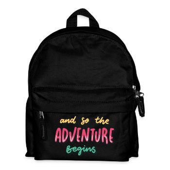 Das Abenteuer kann beginnen - Kinder Rucksack - Schwarz - Vorne
