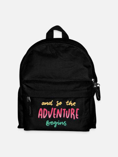 Let's the adventure begins - Kids' Backpack - black