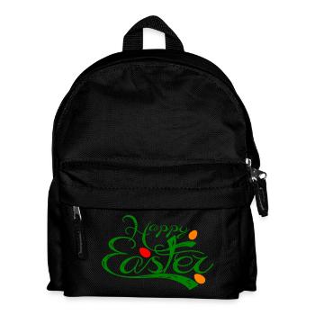 Happy Easter Osterfest - Kinder Rucksack - Schwarz - Vorne
