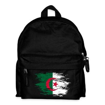 Algeria flag used - Kids' Backpack - black - Front