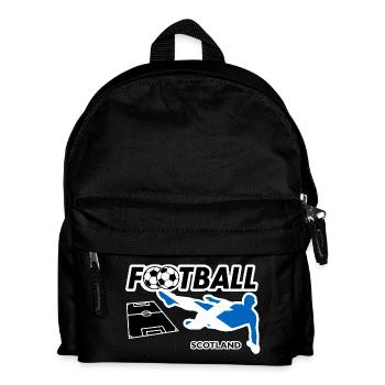 Fußball Fieber Schottland - Kinder Rucksack - Schwarz - Vorne