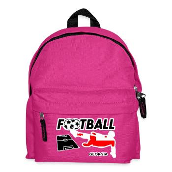 Fußball Fieber Georgia - Kinder Rucksack - Fuchsia - Vorne