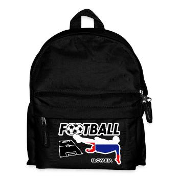 Fußball Fieber Slowakei - Kinder Rucksack - Schwarz - Vorne