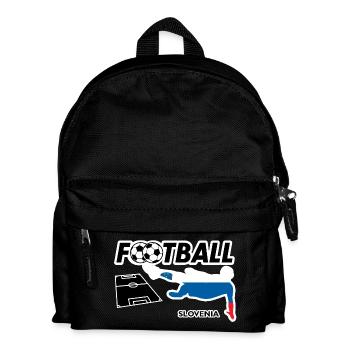 Fußball Fieber Slovenien - Kinder Rucksack - Schwarz - Vorne