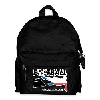 Fußball Fieber Tschechien - Kinder Rucksack - Schwarz - Vorne