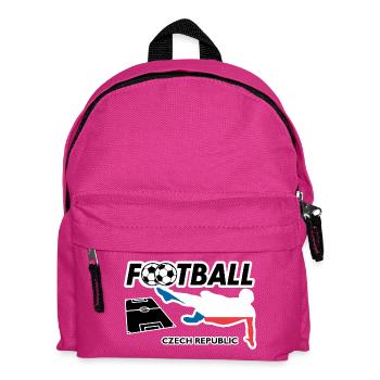 Fußball Fieber Tschechien - Kinder Rucksack - Fuchsia - Vorne