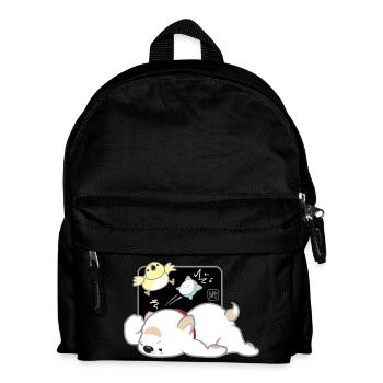 Dog Korean - Japanese Style 04B - Kids' Backpack - black - Front
