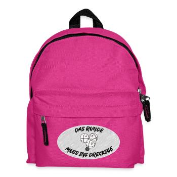 Petanque Logo - Kinder Rucksack - Fuchsia - Vorne