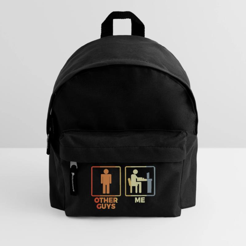 Programmierer Strichmännchen Kinder Rucksack