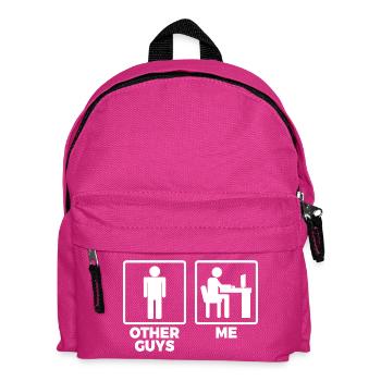 Software Engineer Stick Figures - Kids' Backpack - fuchsia - Front