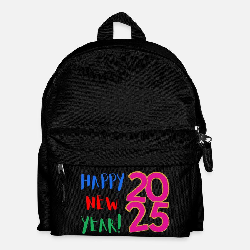 Happy New Year 2025 - Kids' Backpack - black