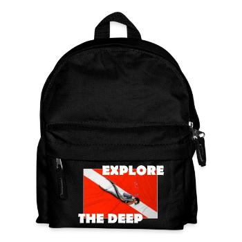 EXPLORE THE DEEP - Kids' Backpack - black - Front
