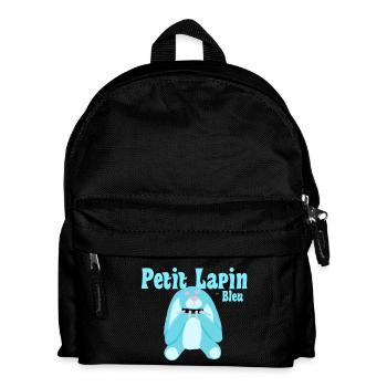 Punk-Hase - Kinder Rucksack - Schwarz - Vorne